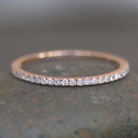 .20Ct VVS1/D 14K Gold Full Eternity Band - Picture 4 of 5